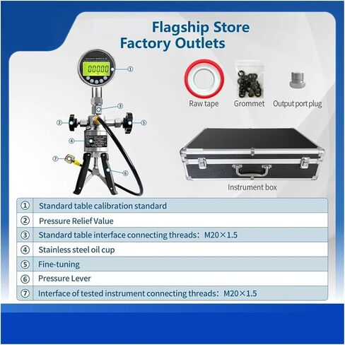 المضخة الهيدروليكية اليدوية مقياس الضغط الرقمي البحري ALKC400H1 in Kuwait