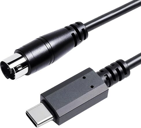 USB-C TO MINI-DIN 7 MALE MIDI Cable for IK Multimedia IRIG Series ، IRIG HD ، IRIG HD-A ، IRIG KEYS ، IRIG I/O 25/49 ، IRIG MIDI 2 Pro ، IRIG PRO DUO ، IRIG PRO I/O STREAM (USB-C ، 5.9FT) in Kuwait