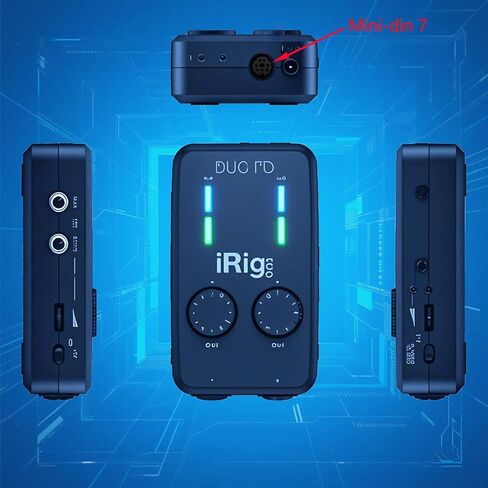 USB-C TO MINI-DIN 7 MALE MIDI Cable for IK Multimedia IRIG Series ، IRIG HD ، IRIG HD-A ، IRIG KEYS ، IRIG I/O 25/49 ، IRIG MIDI 2 Pro ، IRIG PRO DUO ، IRIG PRO I/O STREAM (USB-C ، 5.9FT) in Kuwait