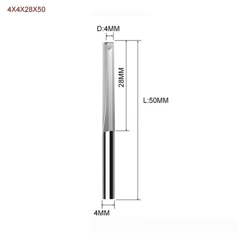 10pcs 3.175mm 4mm 6mm 8mm 6mm shank اثنين من المذبحة فتحة مستقيمة قطع الخشب CNC CNC Carbide اثنين بتات مزدوجة البتات CNC (3.175x3.175x17x38) in Kuwait