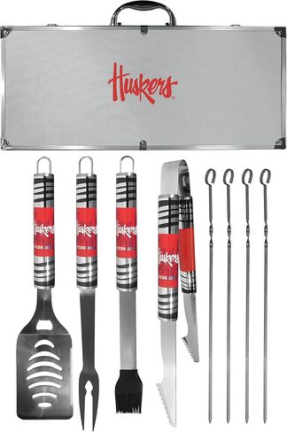 Siskiyou Sports NCAA Nebraska Cornhuskers 8 pc Tailgater BBQ SetTeam Colors, One Size in Saudi Arabia