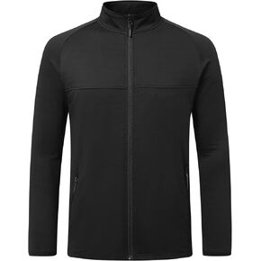YOUTHUP Men's Dry-Fit Long Sleeve Full Zip Jacket Athletic Running Jacket Quick Dry Breathable Workout with Pockets(XS-XL) in Saudi Arabia