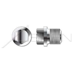 (5 pcs) 2"-11, DIN 910, Metric, Threaded Screw Pipe Plugs, Hex Drive, Straight Thread, A4 Stainless Steel in Kuwait