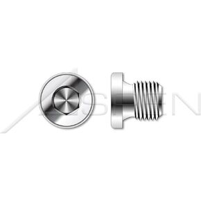 (9 pcs) 1/8"-28, DIN 908, Metric, Threaded Screw Pipe Plugs, Hex Socket Drive, Straight Thread, A4 Stainless Steel in Saudi Arabia