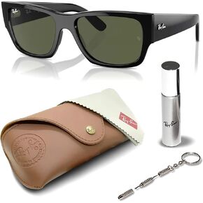 Ray-Ban RB0947S CARLOS Rectangle Shape Sunglasses with Official Eyewear Kit Bundle in Saudi Arabia