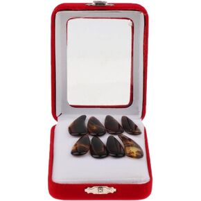 Premium Finger Picks Set for Chinese Zither Instrument with Storage Case - 8 Pieces, Middle in Kuwait