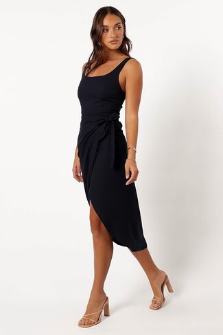 Petal & Pup Women's Misty Wrap Midi Dress in Saudi Arabia