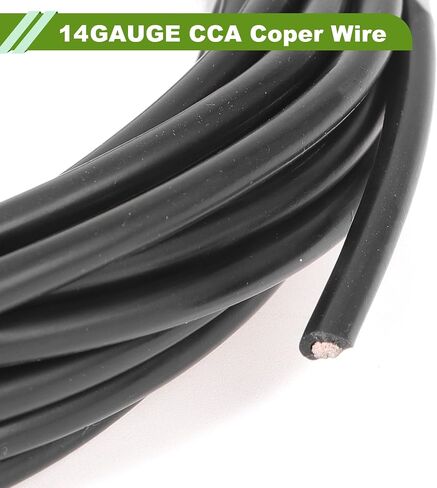 Ground Wire Power Wire 300cm Black TC 1 Pcs 8AWG Fully Insulated& Soft Touch Jacket Car Radio, Automotive, Car Speakers Universal in Saudi Arabia