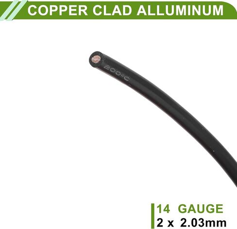 Ground Wire Power Wire 300cm Black TC 1 Pcs 8AWG Fully Insulated& Soft Touch Jacket Car Radio, Automotive, Car Speakers Universal in Saudi Arabia