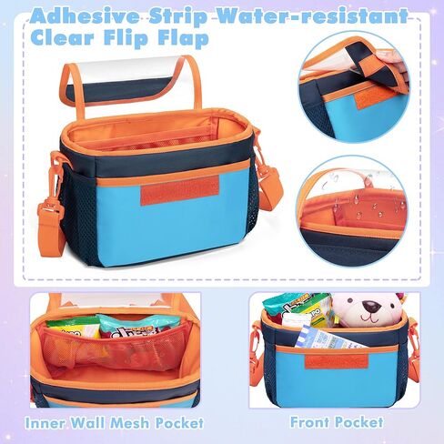 Kids Bike Basket, Bicycle Front Bag, Cute Bike Accessories for Girls Boys Fit Most of Handlebar, Tricycle, Scooter Bag with Detachable Shoulder Strap, (Bag Only), Patented Design in Saudi Arabia