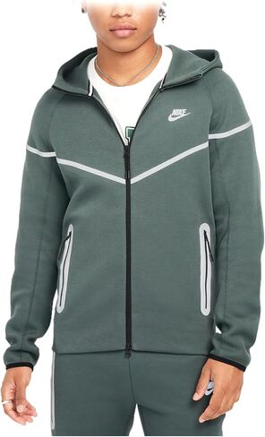 Nike Tech Windrunner Men's Reflective Details Fleece Full-Zip Jacket (FZ0754-338, Vintage Green) in Saudi Arabia
