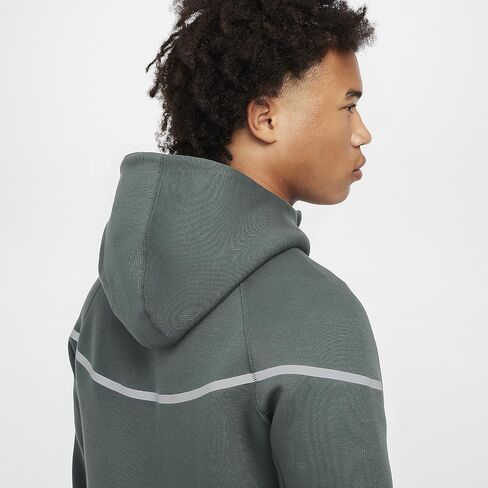 Nike Tech Windrunner Men's Reflective Details Fleece Full-Zip Jacket (FZ0754-338, Vintage Green) in Saudi Arabia