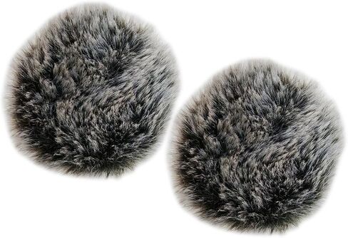 Compatible with Hollyland M2 Wireless Microphone Windproof Cover, Plush Microphone Windproof Cover, 2-Piece Set in Saudi Arabia