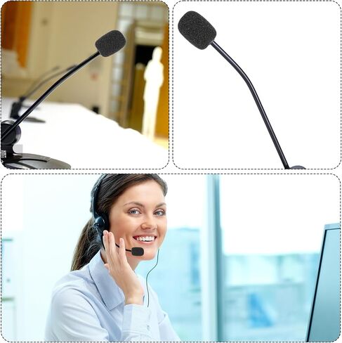 15Pcs Mini Microphone Covers Foam, Lapel Headset Microphone Windscreen Black Sponge Mic Cover for Variety of Headset Microphones in Saudi Arabia