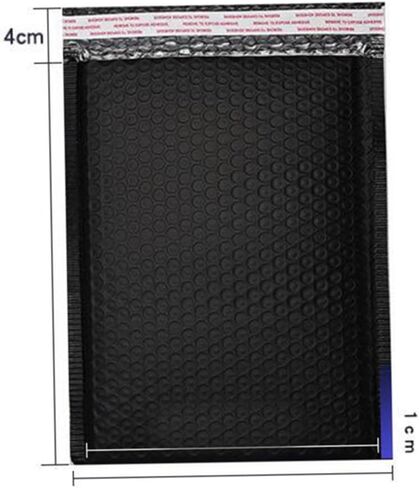 NUOBESTY 25pcs Shockproof Bubble Storage Bag for Packaging Bubble Pouch for Home Shop Office Black Protection for Your Items in Saudi Arabia