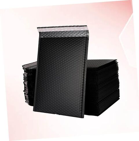 NUOBESTY 25pcs Shockproof Bubble Storage Bag for Packaging Bubble Pouch for Home Shop Office Black Protection for Your Items in Saudi Arabia