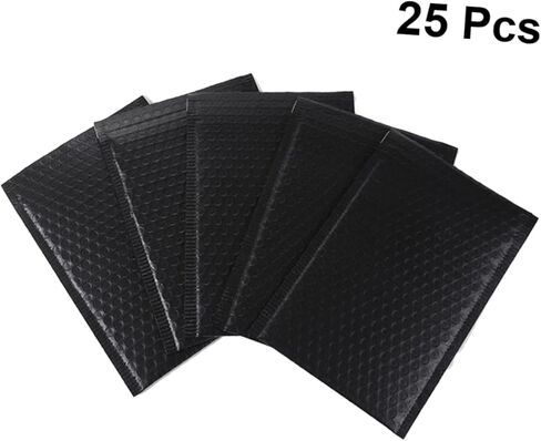 NUOBESTY 25pcs Shockproof Bubble Storage Bag for Packaging Bubble Pouch for Home Shop Office Black Protection for Your Items in Saudi Arabia