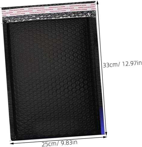 Nuobesty 25pcs حقيبة تخزين الفقاعات المقاومة للصدمات للتعبئة والتغليف حقيبة فقاعة لمكتب المتجر المنزلي حماية أسود لأدواتك in Kuwait