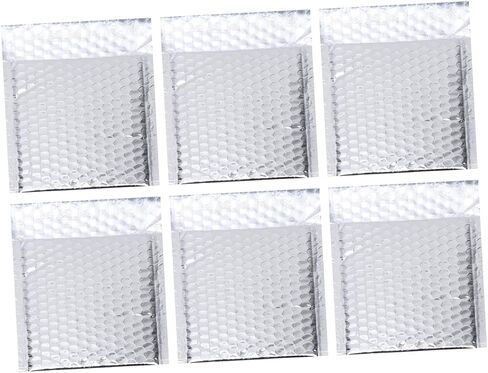 28PCS Silver Aluminum Film Bubble Bags Waterproof Shockproof Packaging Envelopes Small Mailing Pouches for Shipping and Logistics in Saudi Arabia