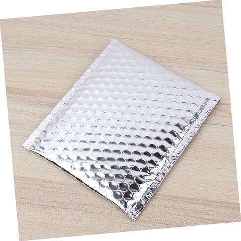 28PCS Silver Aluminum Film Bubble Bags Waterproof Shockproof Packaging Envelopes Small Mailing Pouches for Shipping and Logistics in Saudi Arabia