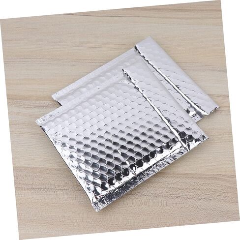 28PCS Silver Aluminum Film Bubble Bags Waterproof Shockproof Packaging Envelopes Small Mailing Pouches for Shipping and Logistics in Saudi Arabia