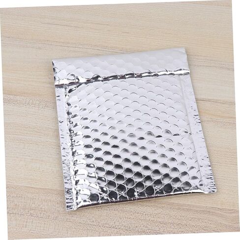 28PCS Silver Aluminum Film Bubble Bags Waterproof Shockproof Packaging Envelopes Small Mailing Pouches for Shipping and Logistics in Saudi Arabia