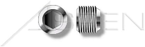 (1 pcs) 1-1/4"-11, DIN 908, Metric, Threaded Screw Pipe Plugs, Hex Socket Drive, Straight Thread, A4 Stainless Steel in Saudi Arabia