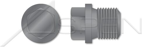 (20 pcs) M18-1.5, DIN 910, Metric, Pipe Plugs, External Hex Drive, Straight Thread, Steel, Plain in Saudi Arabia