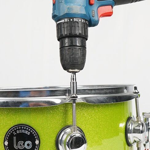 Silver Drum Key Chain Steel Drum Tuning Key Drill Bit Hex Shank Metric Tips Drum Tuning Accessory Drum Tuner Drum Accessories, Drum Set Drum Keys and Wrenches in Saudi Arabia