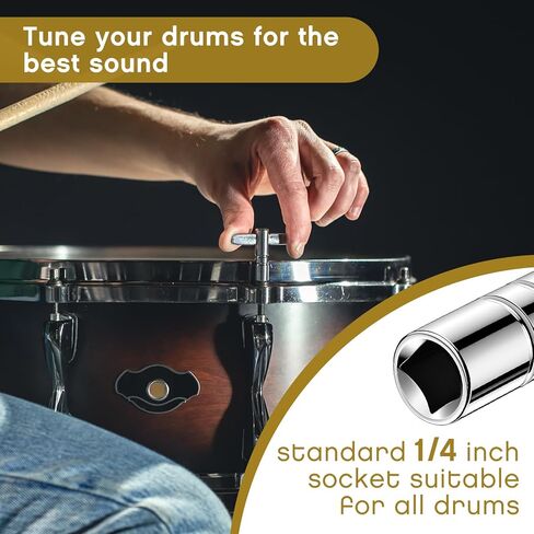 2 قطعت Mini Drumsticks مفاتيح الأسطوانة مفاتيح الأسطوانة الخشبية مع Drumstick مع Universal Trup Tuning مفتاح أدوات الإيقاع in Kuwait