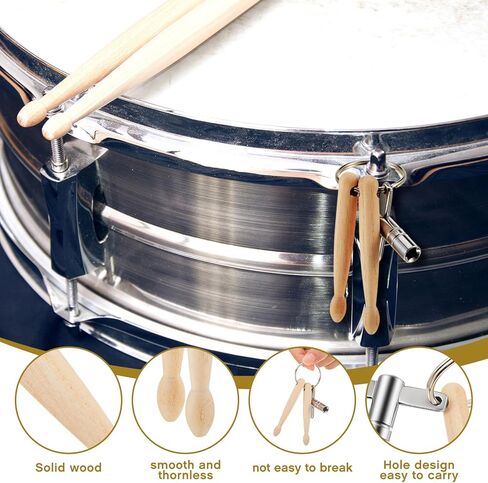 2 قطعت Mini Drumsticks مفاتيح الأسطوانة مفاتيح الأسطوانة الخشبية مع Drumstick مع Universal Trup Tuning مفتاح أدوات الإيقاع in Kuwait