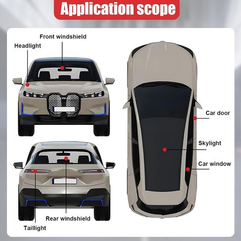 8MM 13FT Butyl Sealant Tape, Waterproof Sound RV Headlight Sealant Rope, Butyl Rubber Sealant Tape for Car RV Truck Marine, Caulk Strip for Window Door Windshield in Saudi Arabia