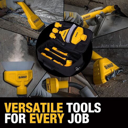 DEWALT 3-in-1 PRO 8 قطعة طقم مرفقات فراغ رطب/جاف مع حقيبة ملحق لتنظيف وتوفير الطاقة الفعال ، متوافق مع معظم الفخار الرطب/الجاف ، DXVA00-0801 in Kuwait