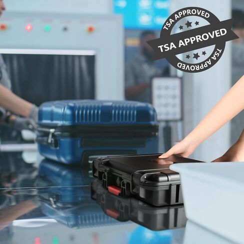 Gun Case Box for Pistol Handgun: TSA Approved Waterproof Handgun Case with DIY Customizable Foam, Travel Carrying Cases for Pistols, Shockproof Hard Shell Firearm Storage Box for Transport & Storage in Kuwait