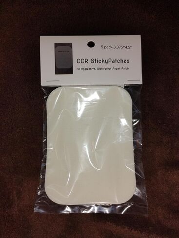 CCR StickyPatches-an Affordable Aggressive Repair Butyl Adhesive Patch-White, for Fabric, Fiberglass, Plastic, Wood, Drywall, Metal (Aluminum, Brass, Steel), Home Improvement, Boats, RV, Campsite in Saudi Arabia