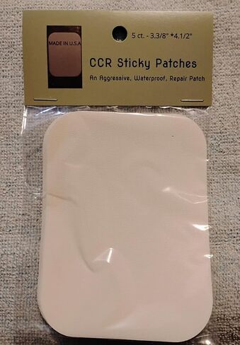 CCR StickyPatches-an Affordable Aggressive Repair Butyl Adhesive Patch-White, for Fabric, Fiberglass, Plastic, Wood, Drywall, Metal (Aluminum, Brass, Steel), Home Improvement, Boats, RV, Campsite in Saudi Arabia