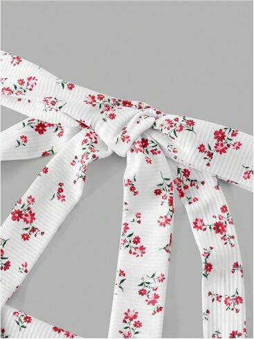 Milumia Girl's Ditsy Floral Halter أعلى بلا أكمام عارية الذراع in Kuwait