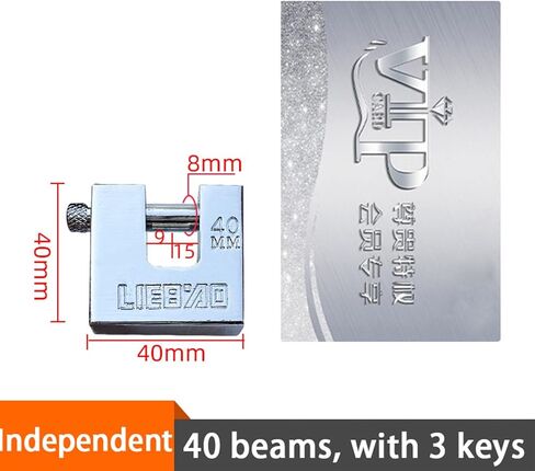 Keyed Padlock Stainless Steel Rectangular Lock 40mm 50mm 60mm 70mm Padlock Unlocked Head Window Lock 1Pcs (Color : 100mm Universal) in Saudi Arabia