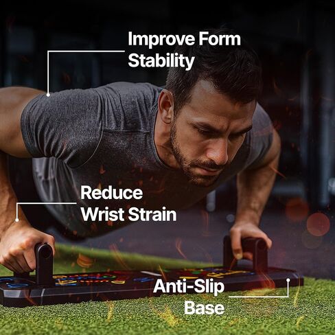 20 في -1 جودة الجودة Push Up Board | لوحة تمرينات تمريرة متعددة الوظائف للصدر والذراعين والظهر واللباس | لوحة دفع قابلة للطي للرجال والنساء in Saudi Arabia