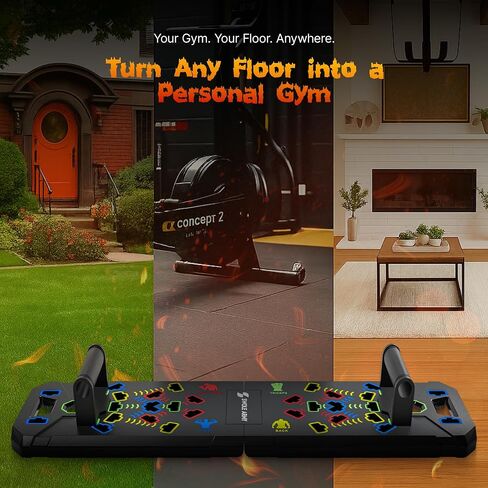 20 في -1 جودة الجودة Push Up Board | لوحة تمرينات تمريرة متعددة الوظائف للصدر والذراعين والظهر واللباس | لوحة دفع قابلة للطي للرجال والنساء in Saudi Arabia