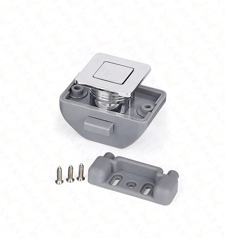 2Pcs Camper Car Push Lock 26mm Caravan Boat Motor Home Cabinet Drawer Lock Keyless Push Button Latch Furniture Hardware (Color : Brown) in Saudi Arabia