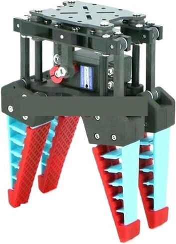 0.5-1.2kg Load Flexible Robot Claw Servo Control Bionic Mechanical Claw 2/3/4 Fingers for Robotic Arm Industrial Robotic Gripper(3 Finger red Control) in Kuwait