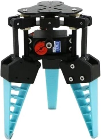 0.5-1.2kg Load Flexible Robot Claw Servo Control Bionic Mechanical Claw 2/3/4 Fingers for Robotic Arm Industrial Robotic Gripper(3 Finger red Control) in Kuwait
