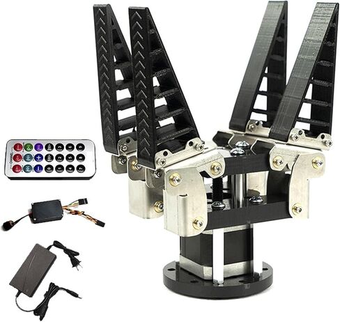 Mechanical Claw Bionic Flexible Mechanical Hand Soft Finger Gripper Flexible Clamp Soft Robot Mechanical Claw Accessories(3 Finger Pneumatic2) in Saudi Arabia