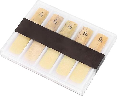 Keenso 10 Pcs Soprano Saxophone Reeds, Plastic 2.5 Mouthpiece Reeds Repair Parts Accessory for Soprano Saxophones in Saudi Arabia