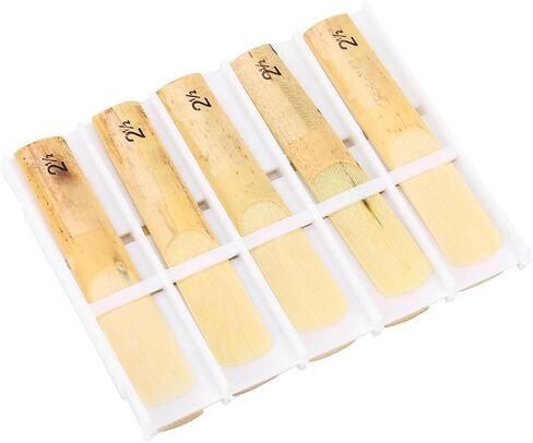 Keenso 10 Pcs Soprano Saxophone Reeds, Plastic 2.5 Mouthpiece Reeds Repair Parts Accessory for Soprano Saxophones in Saudi Arabia