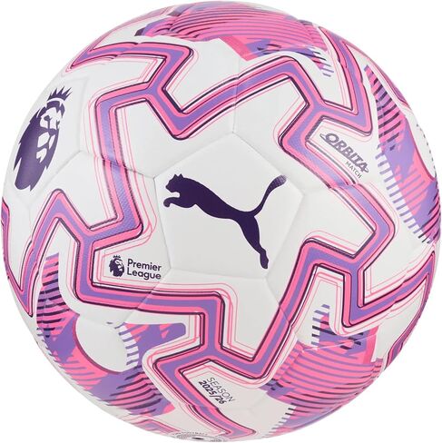 PUMA Unisex Orbita Match Premier League Soccer Ball (FIFA Quality), White-Multicolor AH25, 5 in Saudi Arabia