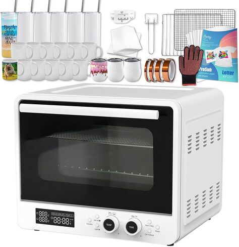 Large 40L Convection Dye-Sublimation Oven Deluxe Bundle for Cups & Tumblers in Saudi Arabia