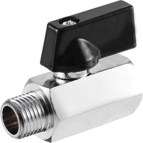 صمام 1PC 1/4 بوصة صمام الكرة النحاس المصغرة BSP ذكور إلى ضاغط الهواء الإناث لمكافحة صمام كرة الماء الزيت in Saudi Arabia