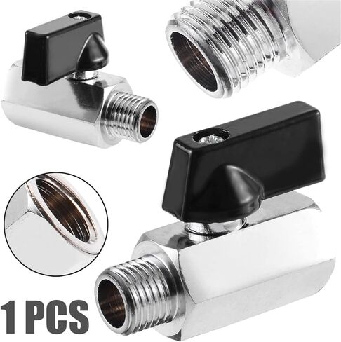 صمام 1PC 1/4 بوصة صمام الكرة النحاس المصغرة BSP ذكور إلى ضاغط الهواء الإناث لمكافحة صمام كرة الماء الزيت in Saudi Arabia